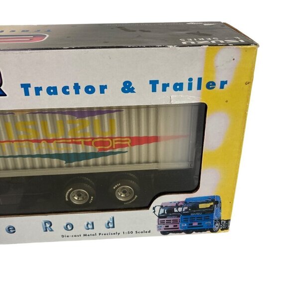 RARE Checkmate Models Isuzu E Series EXR Semi Truck & Trailer 1/50 Scale w/ BOX! - Picture 3 of 8